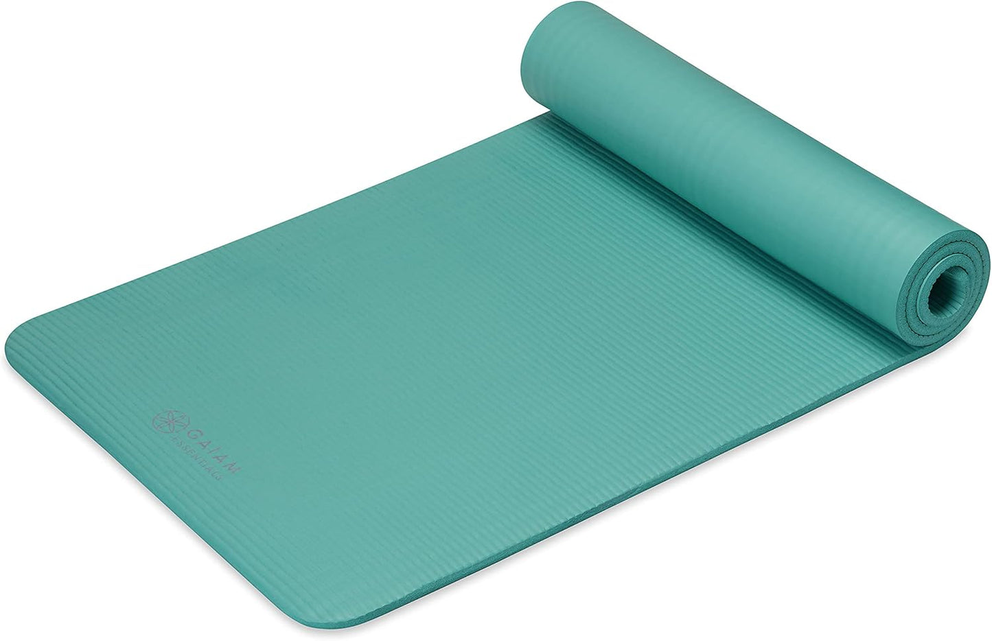Gaiam 10mm Yoga Mat with Carrying Strap for Home Workouts