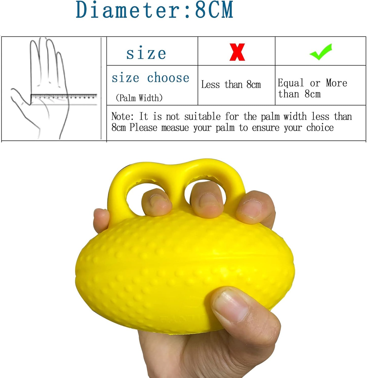 Fanwer Finger Exerciser Hand Squeeze Ball - Strength Trainer for Rehab, Arthritis, Carpal Tunnel
