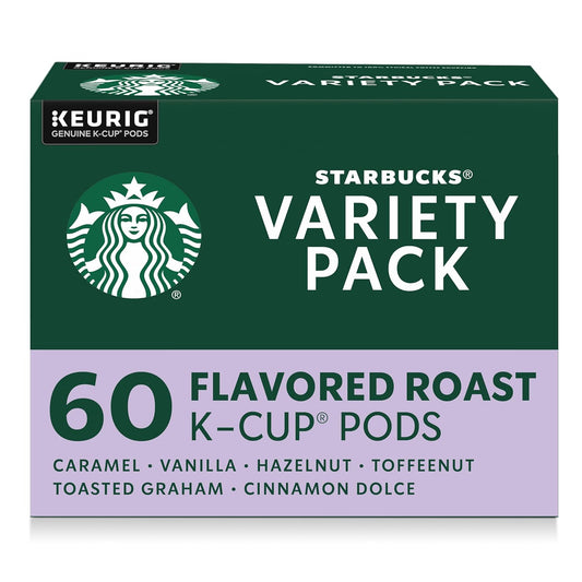 Starbucks K-Cup Coffee Pods Variety Pack 60 Keurig Pods