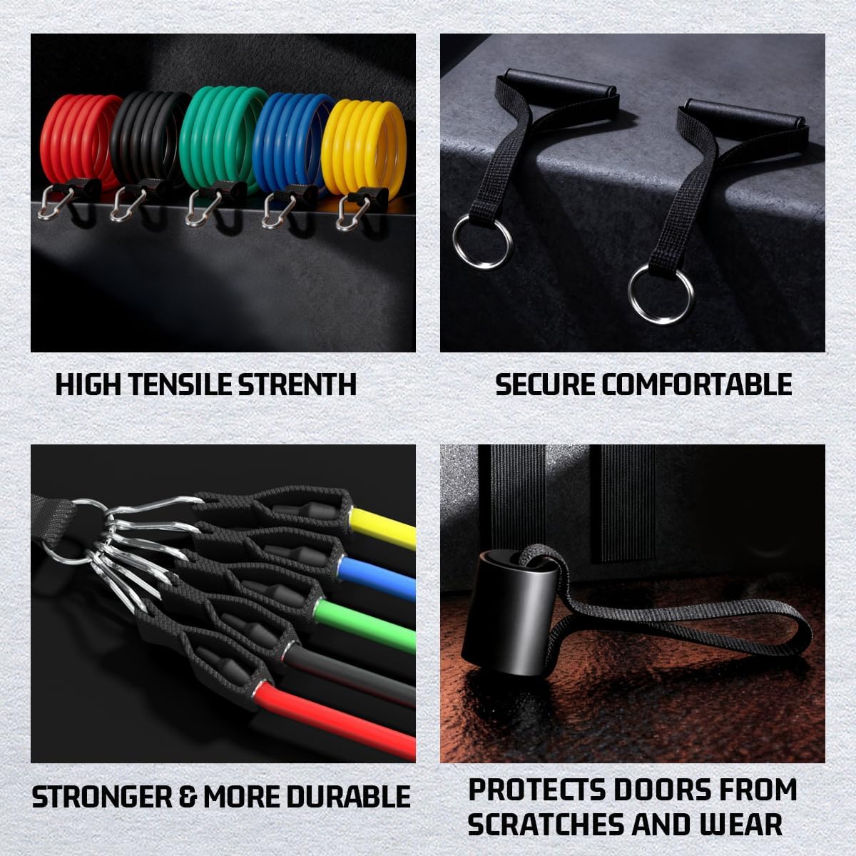 Veick Resistance Bands for Home Workout with Handles