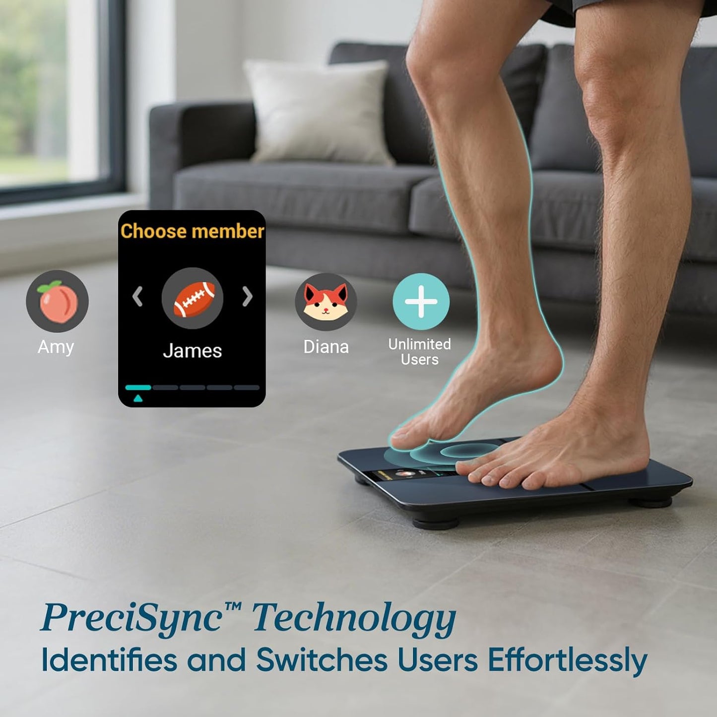 Etekcity Smart Scale: Body Fat, Muscle Mass, BMI, Apple Health