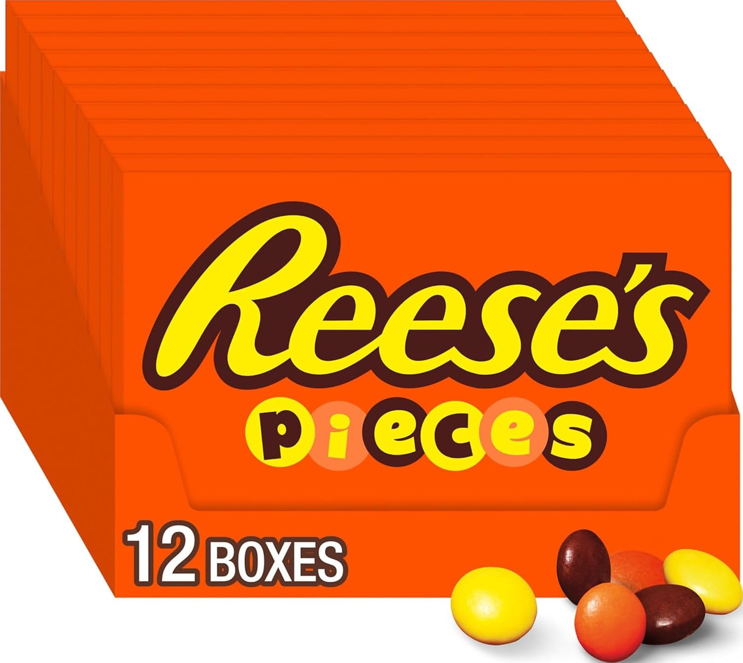 REESE'S PIECES Peanut Butter in a Crunchy Shell, Candy Bulk Bag, 48 oz