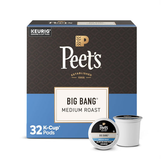 Peet's Coffee Medium Roast Single Serve Coffee Pods 100% Arabica 32 Count