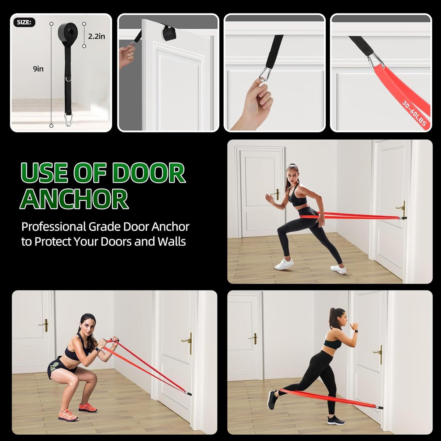 Resistance Bands Set for Working Out, Pull Up Assist, Exercise Bands for Women and Men