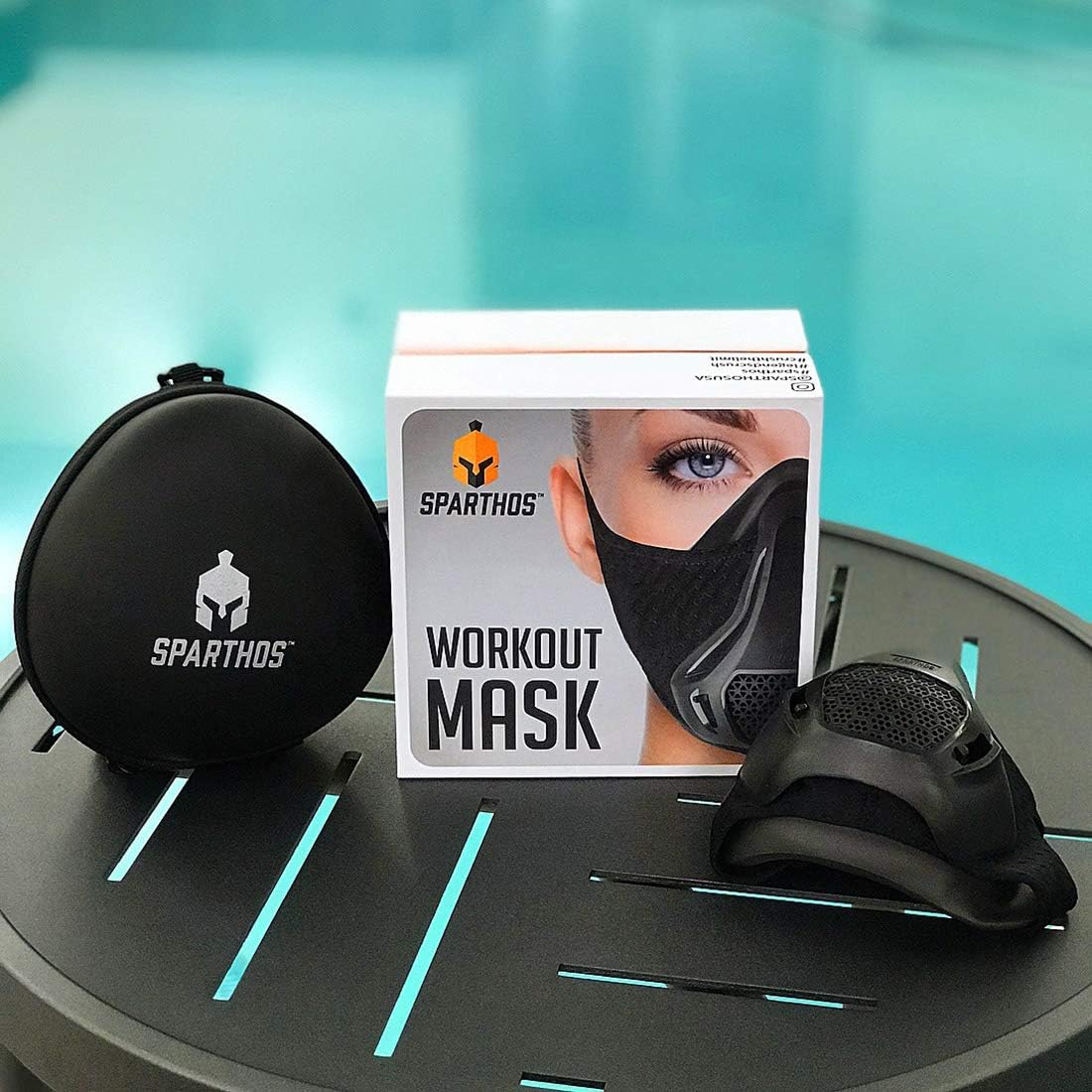 Sparthos High Altitude Mask for Fitness, Running, and Endurance Training with 16 Breathing Levels