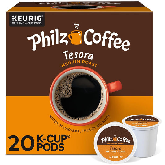 Philz Coffee Tesora K-Cup Pods, 20 count, Medium Roast Coffee, Keurig Compatible