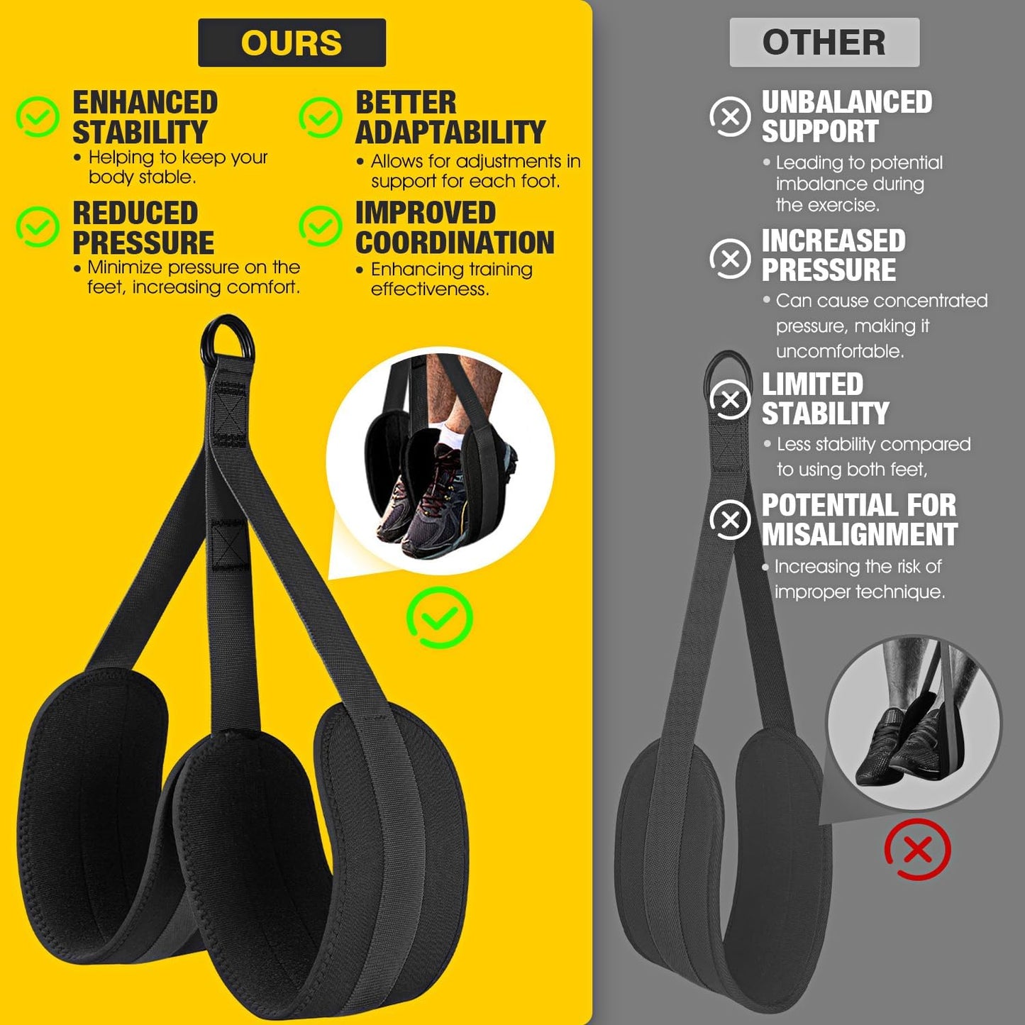 Ayombo Pull Up Assistance Bands - Resistance Bands for Workout, Home Gym Fitness
