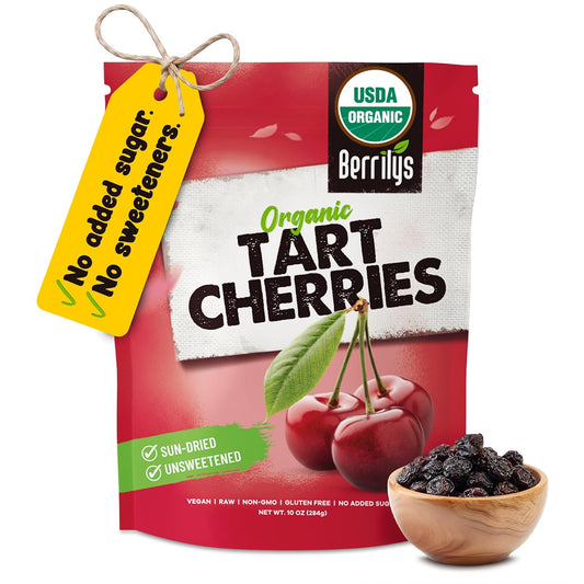 Organic Dried Tart Cherries for Snacking and Baking