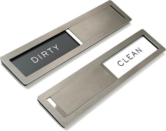 Kubik Letters Clean Dirty Magnet for Dishwasher Sign, Kitchen Decor Organization Accessories Organizers and Storage