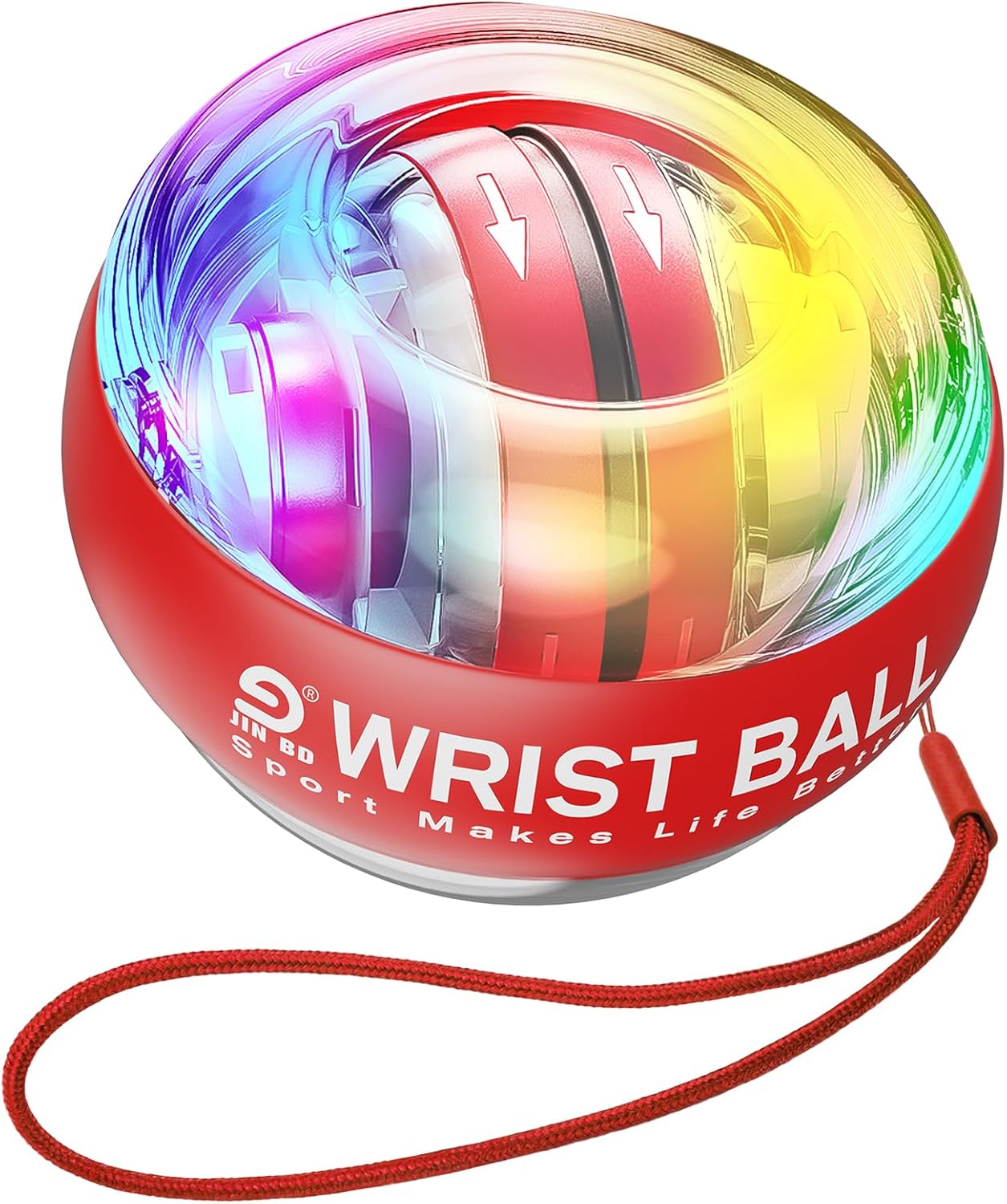 JIN BD Wrist Trainer Ball - Automatic Start Gyroscopic Forearm Exerciser