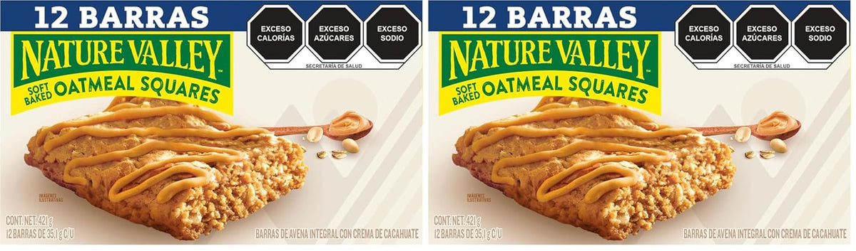 Nature Valley Soft Baked Oatmeal Squares Cinnamon Brown Sugar 12 Bars 14.88 oz