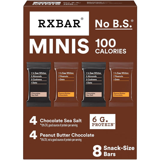 RXBAR Minis Protein Bars Variety Pack 8 Count 7.3oz Box