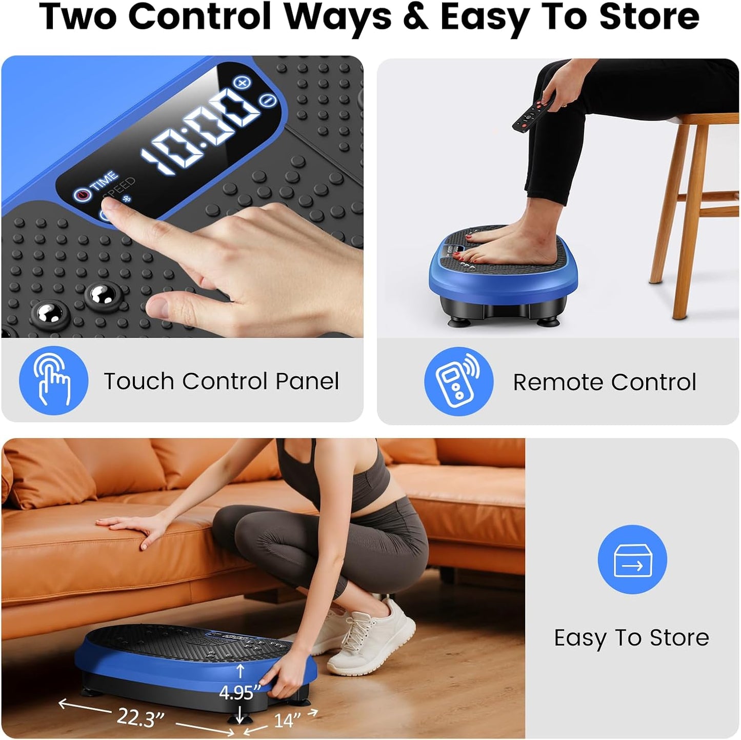Vibration Plate Exercise Machine, Full Body Shaker Workout up to 415 lbs