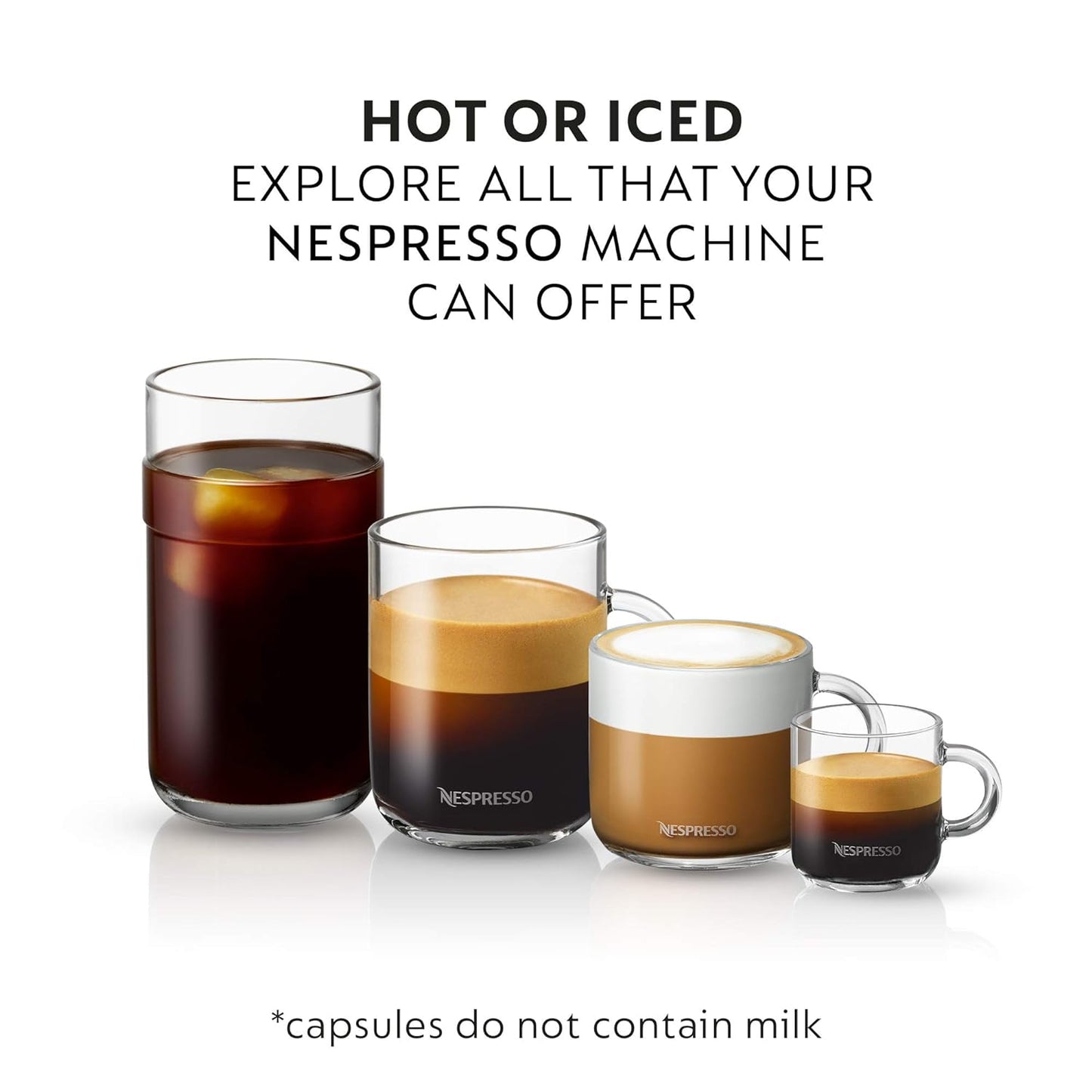 Nespresso Capsules Vertuo Melozio Medium Roast Coffee 30-Count Pods