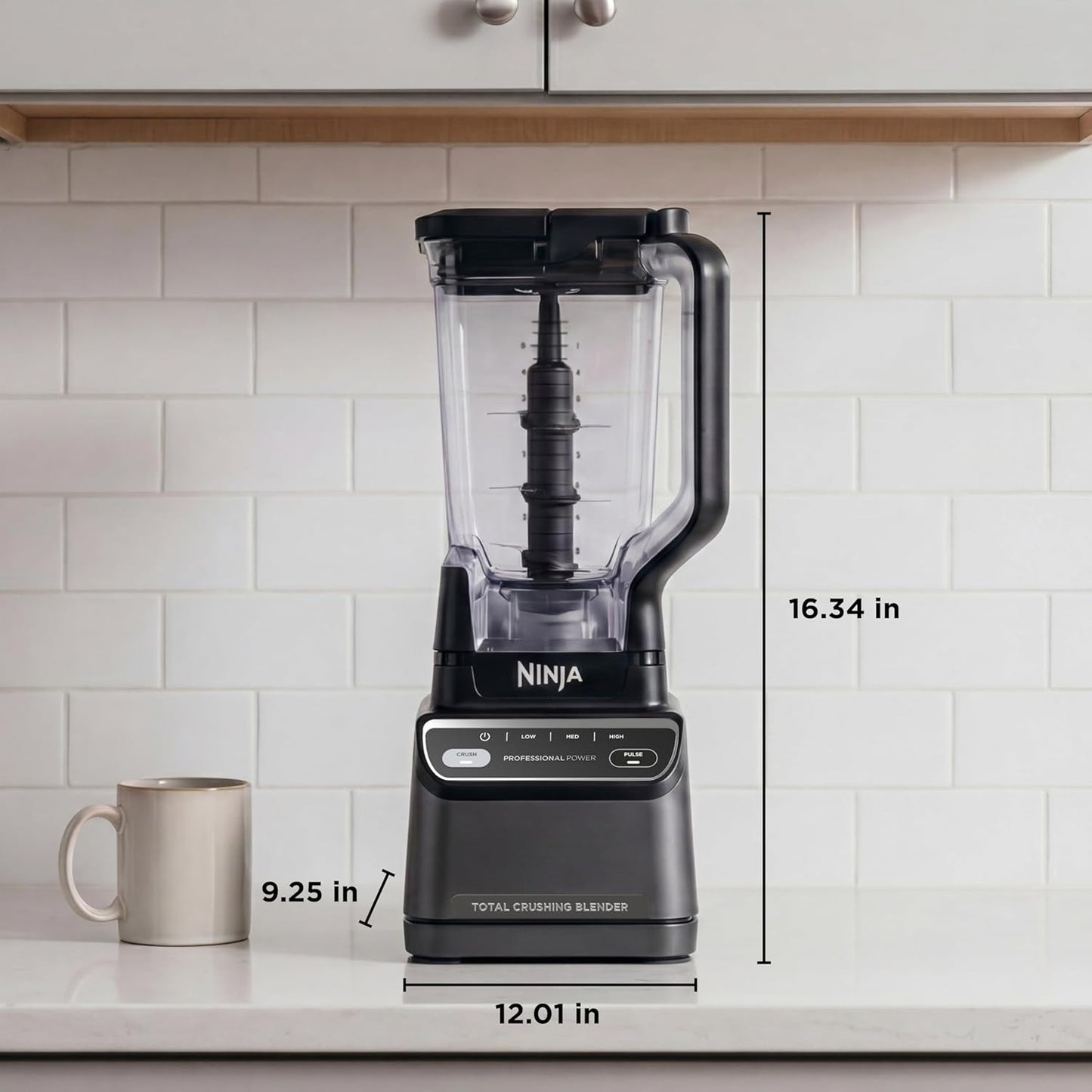 Ninja Professional Blender 2.0, 1200W, Auto-iQ, 72oz Pitcher, BR201AMZ | 1200W Total Crushing blades + Auto-iQ Crush program for smoothies & frozen drinks. 4 speeds. Dishwasher safe.