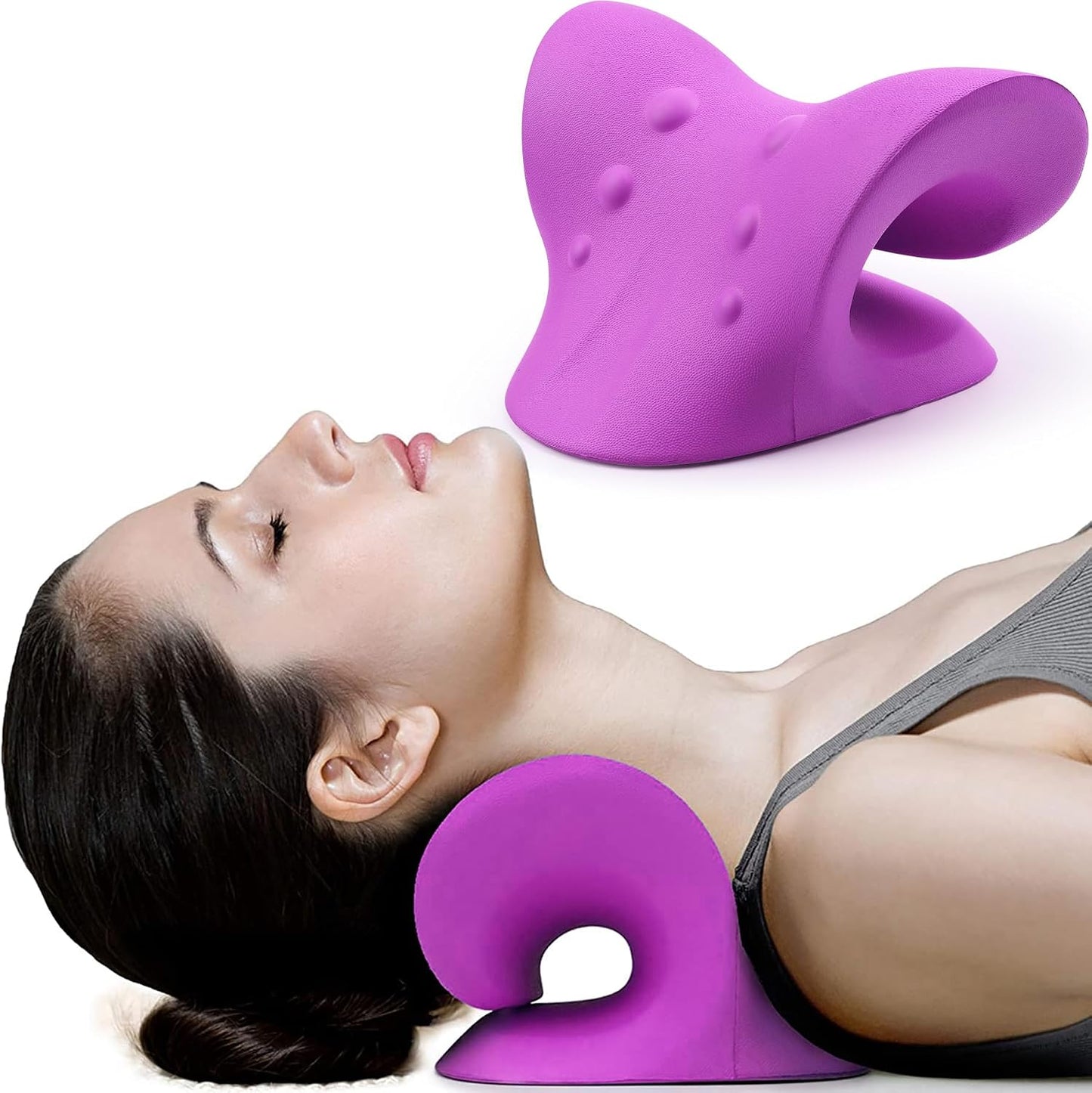RESTCLOUD Neck and Shoulder Relaxer, Cervical Traction Device for TMJ Pain Relief