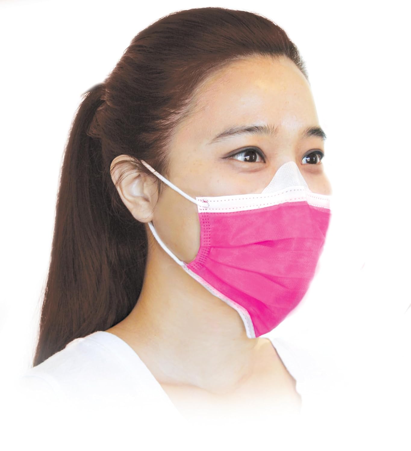 BeeSure Vibe Face Masks, Glamorous Pink, Latex-Free, Pack of 50