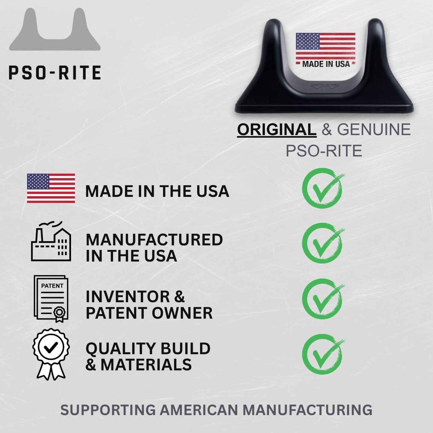 PSO-RITE Psoas Muscle Release Tool - Made in USA, Deep Tissue Massage Device for Back and Hip Flexor Relief