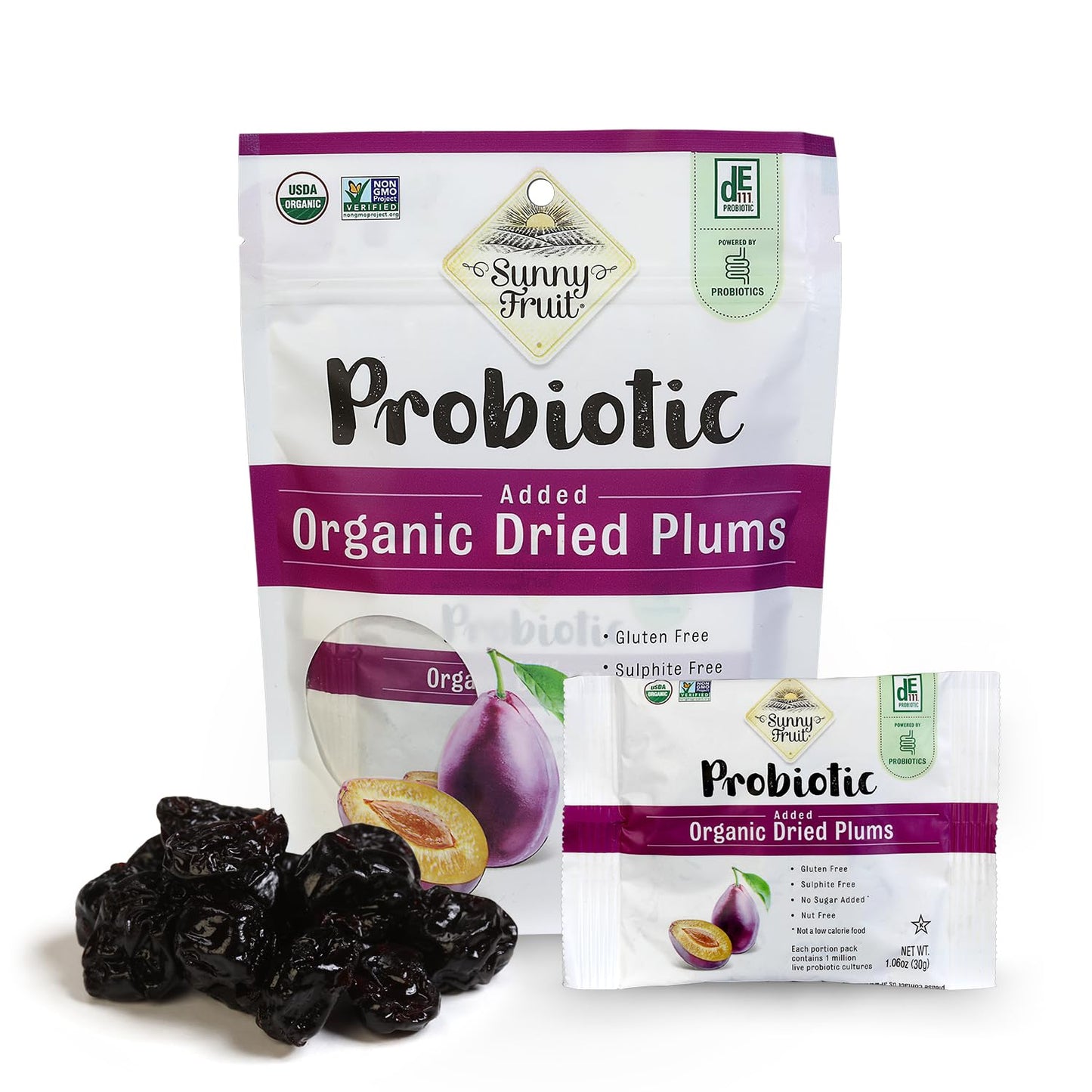 Sunny Fruit Soft Organic Pitted Prunes, 2.5 Pound Bulk Bag