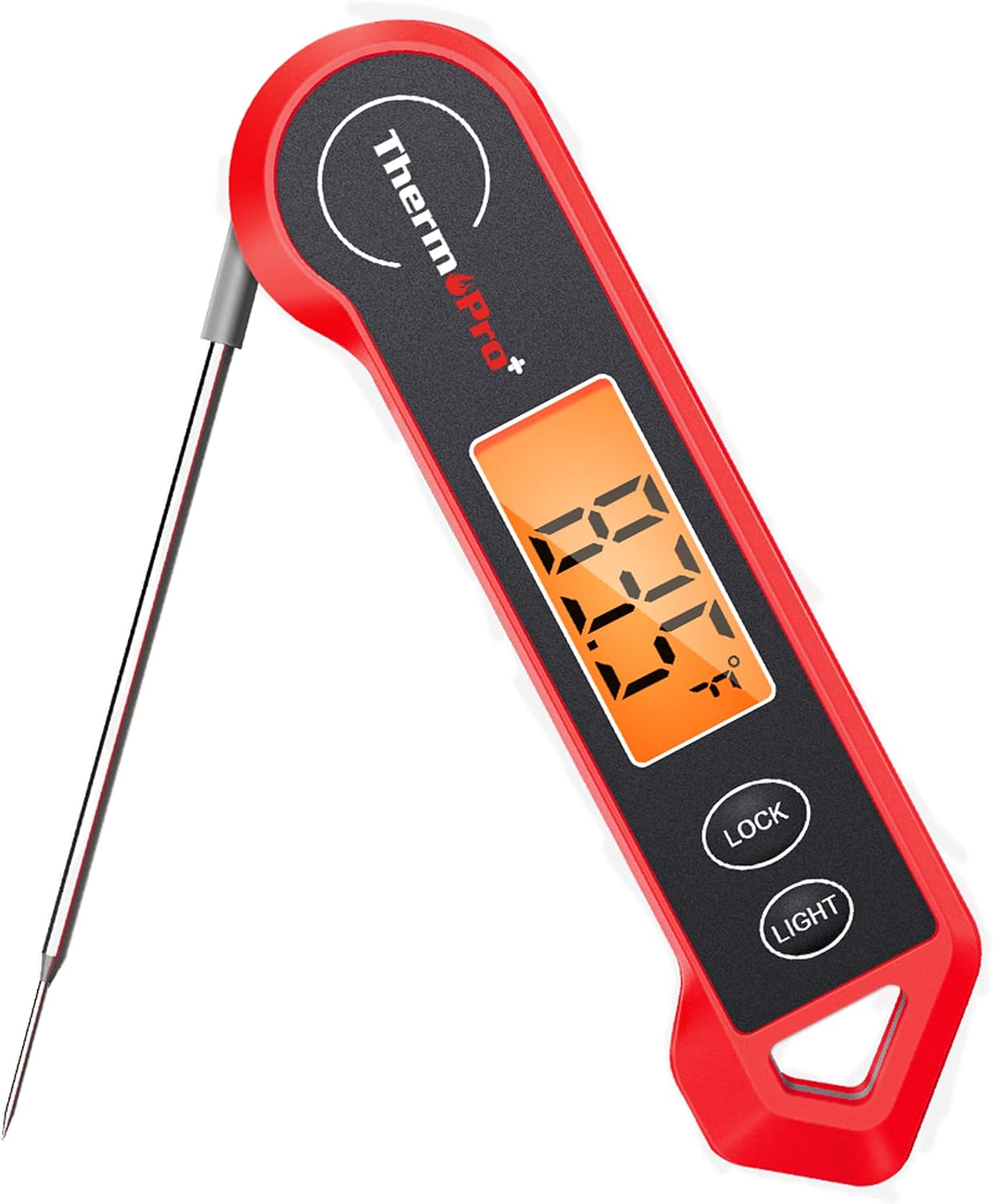 TempPro TP19H 1 Sec Digital Meat Thermometer for Cooking | Instant Read Food Thermometer with Motion Wake for BBQ Grill Oil Fry Candy, Gifts for Men Dad Husband (Previously ThermoPro)