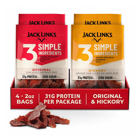 Jack Link's Air Dried Steak Slices Multipack with 3 Simple Ingredients