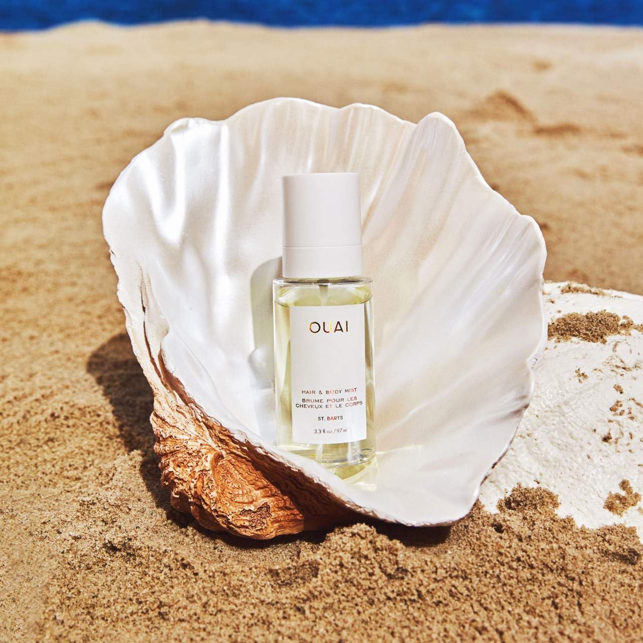 OUAI St. Barts Hair and Body Mist - Tropical-Scented Hair Perfume and Body Spray - Notes of Dragonfruit, Orange Blossom, Tuberose & Musk (3.3 Fl Oz)