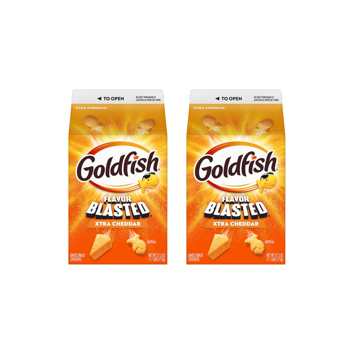 Goldfish Cheddar Cheese Crackers 27.3 Oz Carton