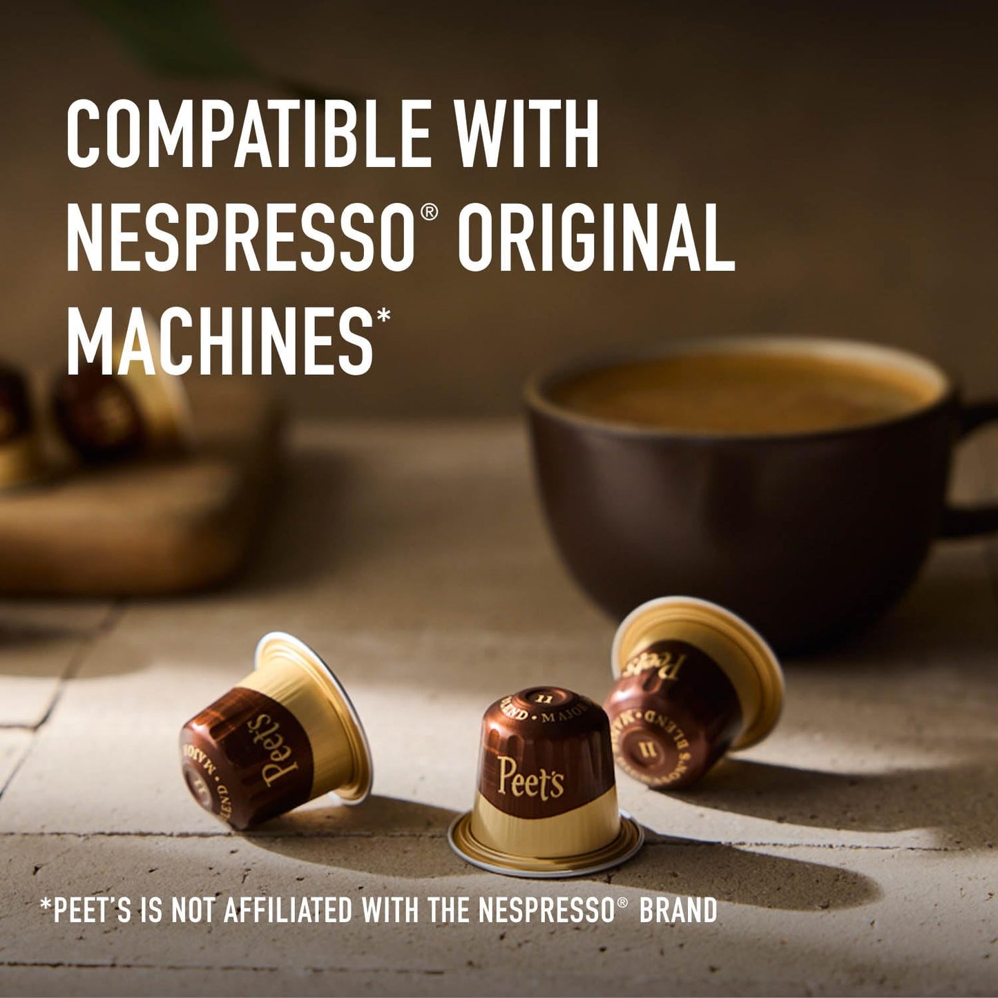 Peet's Coffee Espresso Capsules for Nespresso Original Machine