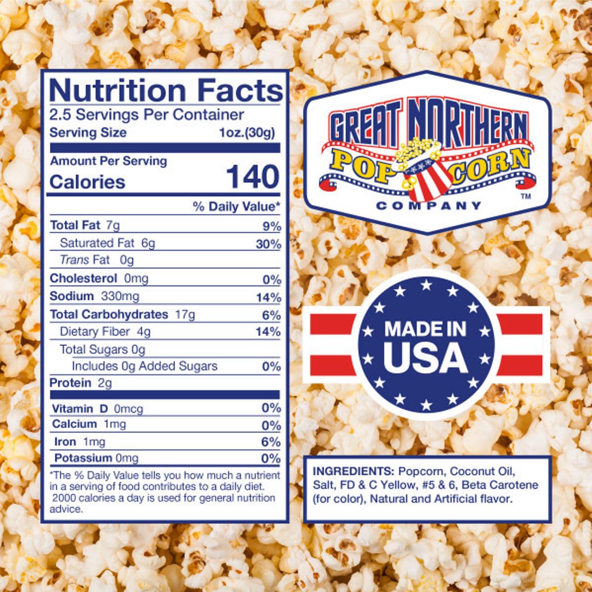 12-Count Pre-Measured Popcorn Packs for Popping Machines