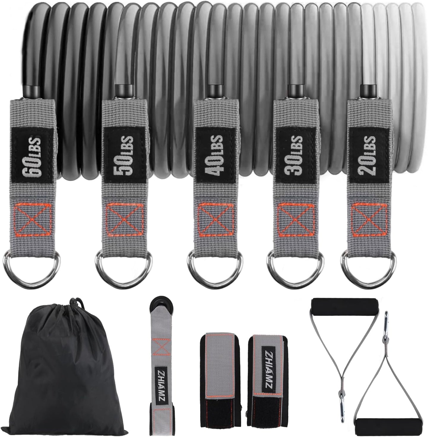 Resistance Bands with Handles for Full Body Workout, Therapy, Home Fitness