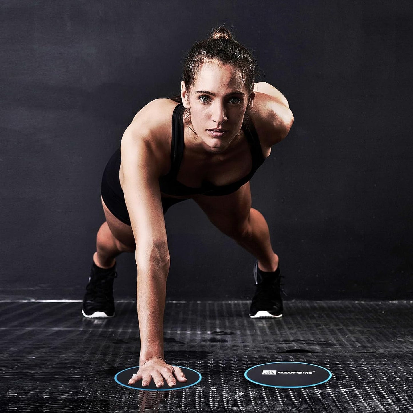 AZURELIFE Dual-Sided Exercise Core Sliders for Carpet & Hardwood