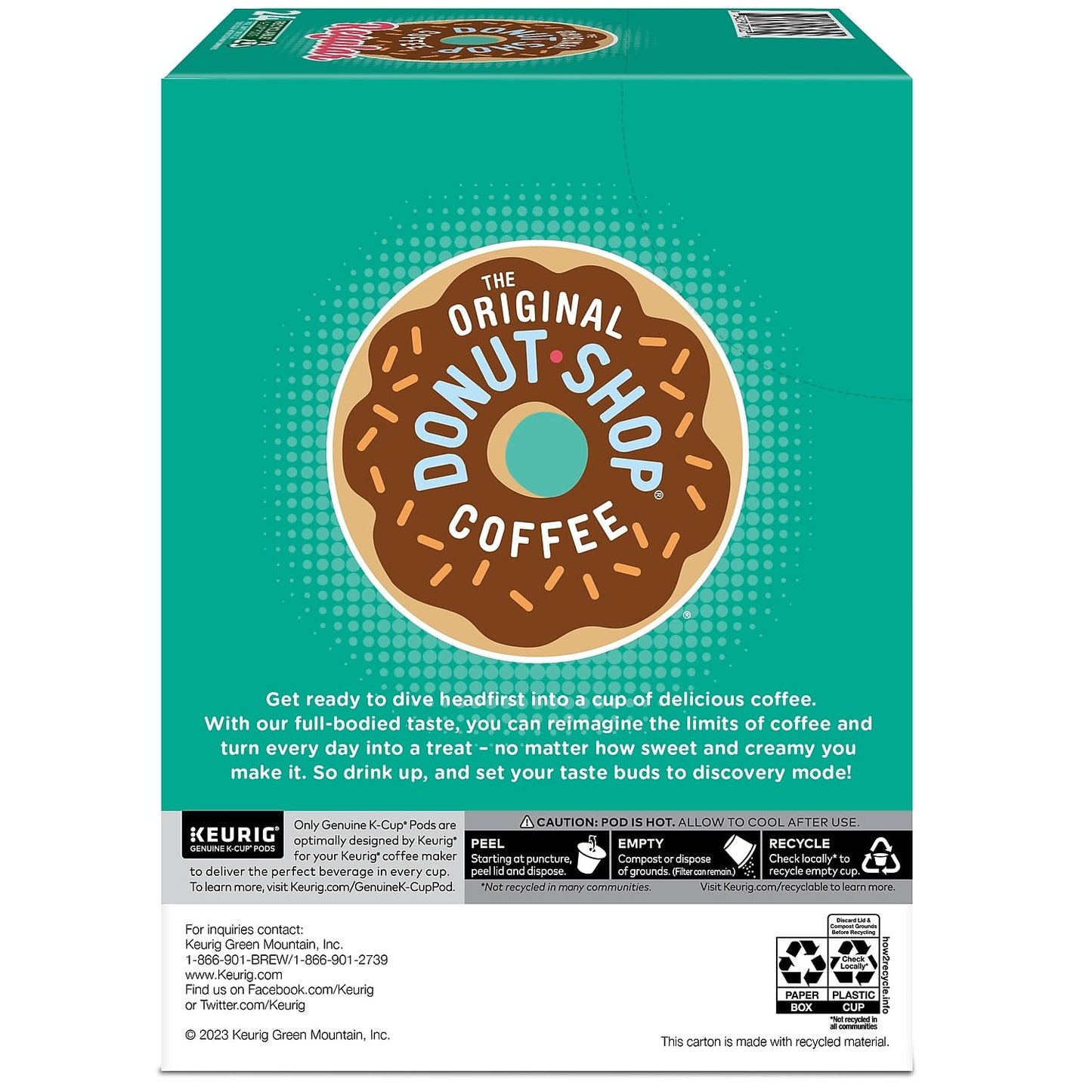 The Original Donut Shop Regular Keurig Single-Serve K-Cup Pods, Medium Roast Coffee, 24 Count