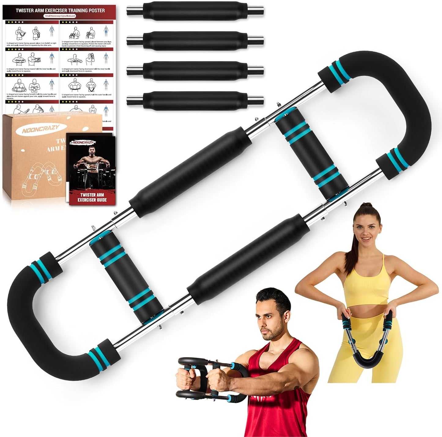 Adjustable Twister Arm Trainer, 30-120 lbs Resistance for Upper Body Workout
