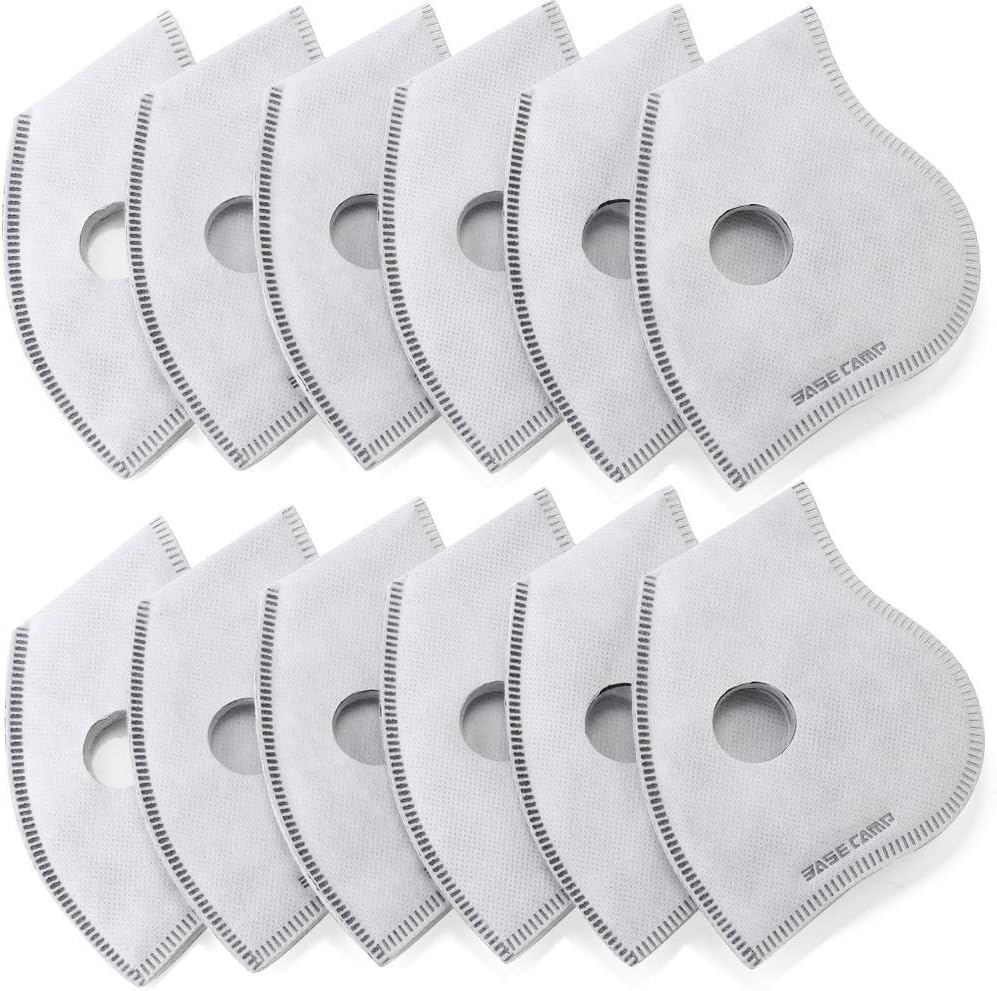 BASE CAMP Activated Carbon Replacement Filters for M PRO, M Plus, M Cross, N Plus Masks