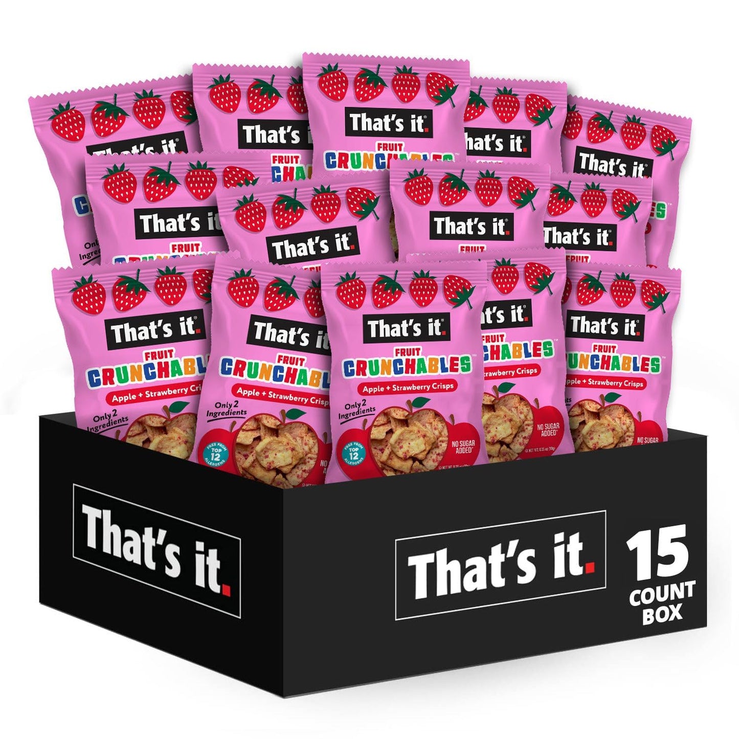 That's it Fruit Crunchables Variety Pack 100% Fruit Crisps Plant-Based Non-GMO Gluten-Free