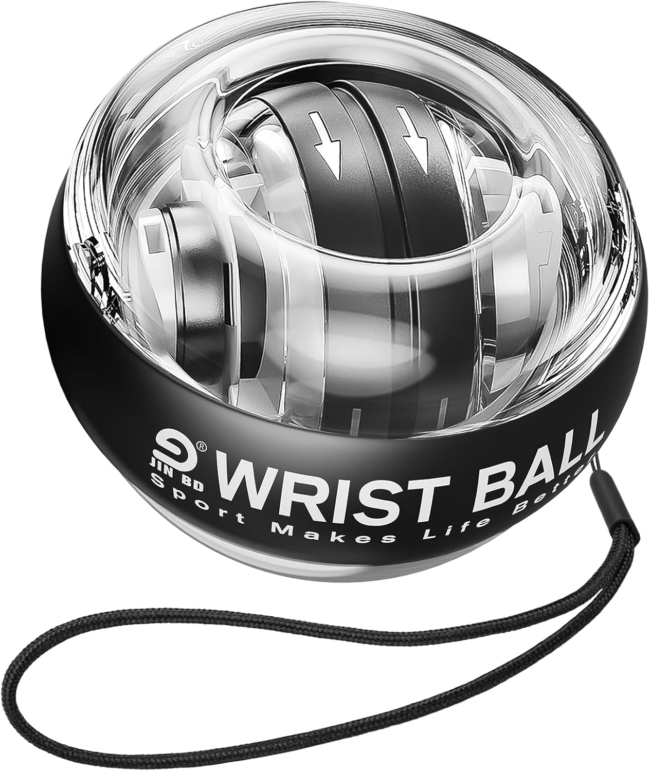 JIN BD Wrist Trainer Ball - Automatic Start Gyroscopic Forearm Exerciser