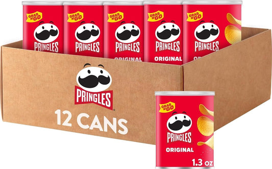 Original Pringles Potato Crisps Chips for Lunch Snacks and Office Use
