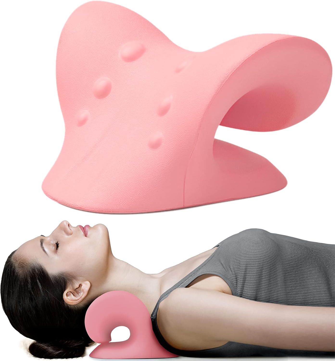 RESTCLOUD Neck and Shoulder Relaxer, Cervical Traction Device for TMJ Pain Relief