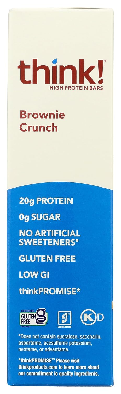 Glanbia Performance Thinkthin High Protein Bars, Brownie Crunch, 5 Count, Gluten Free