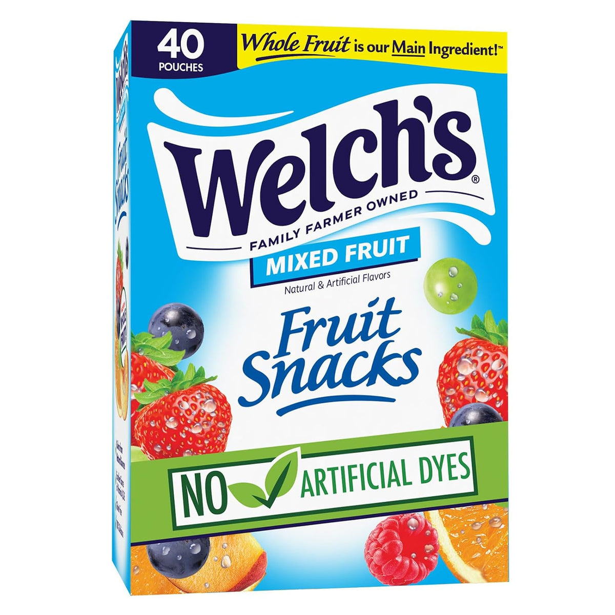Welch's Fruit Snacks, Mixed Fruit, 40-count, 0.8 oz individual bags