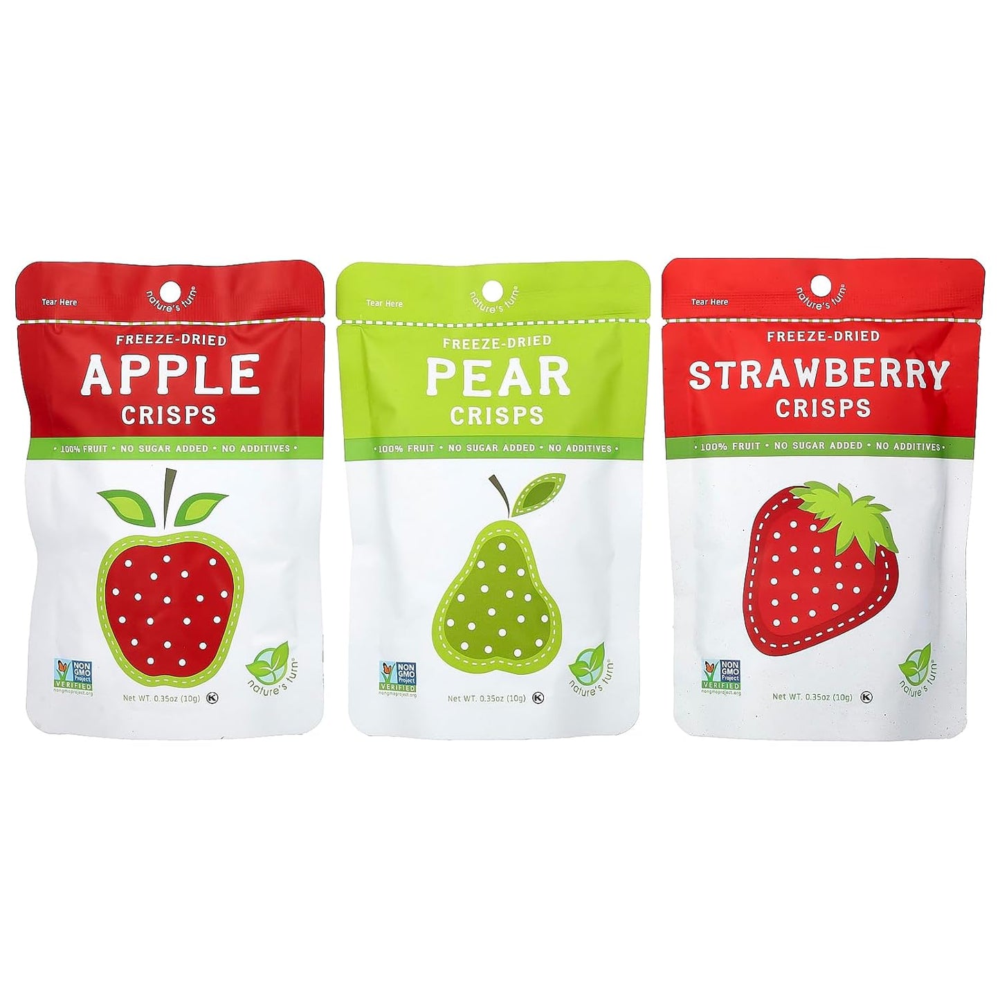 Nature's Turn Freeze-Dried Fruit Crisps Variety Bag Snack