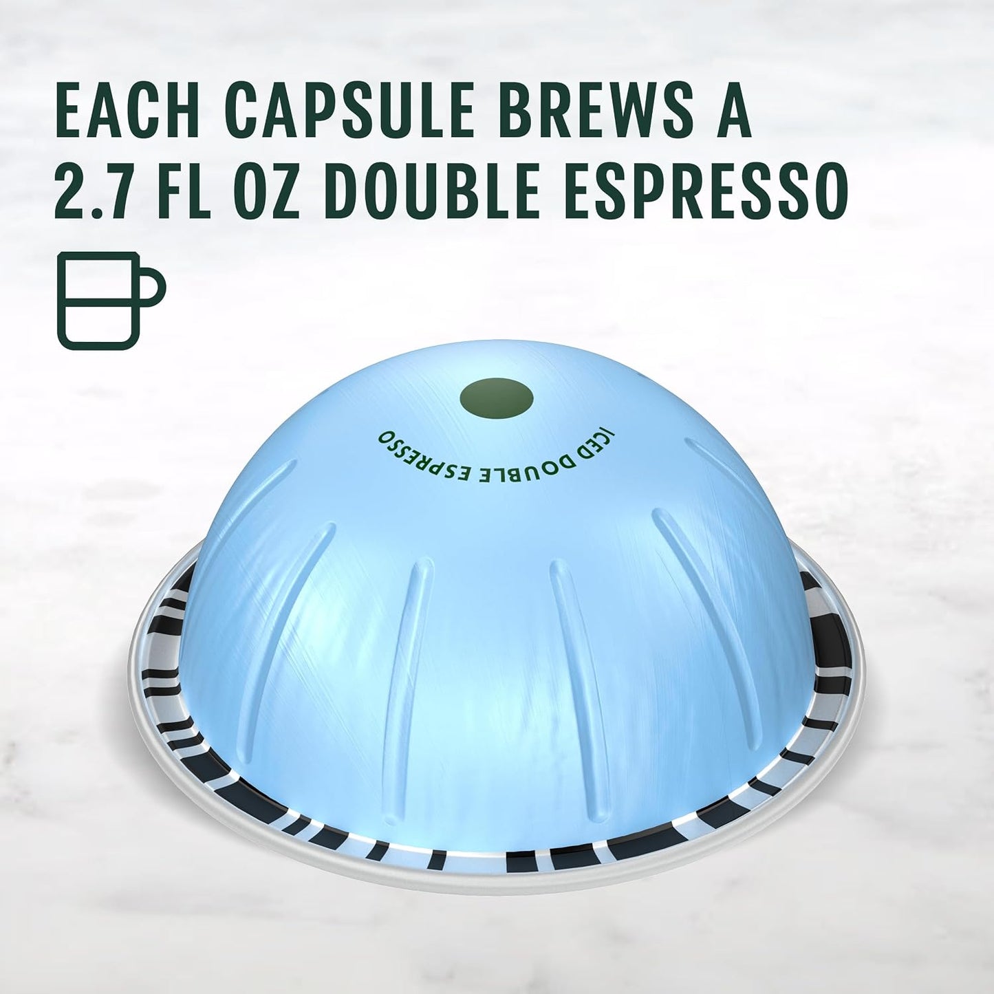 Starbucks Iced Blond Roast Coffee Pods for Nespresso Vertuo Machines, 32-count