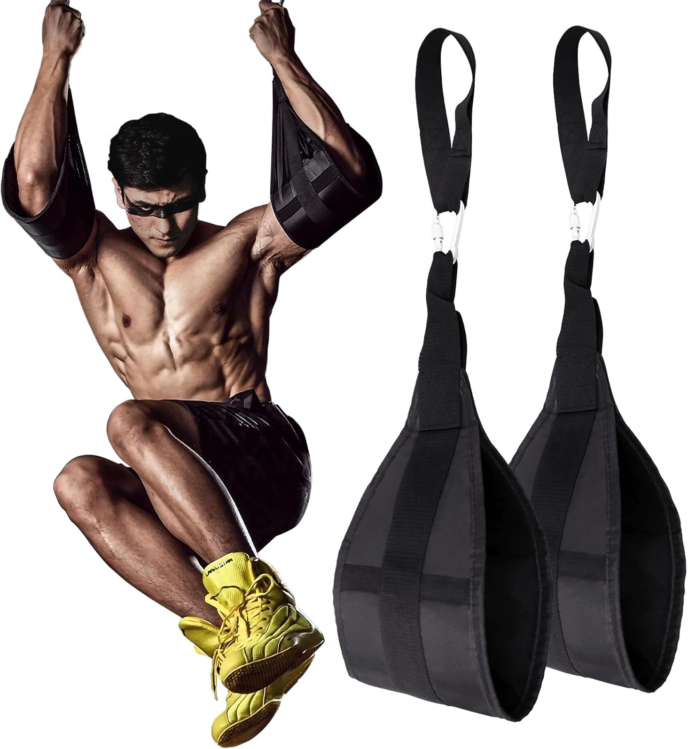 Hanging Ab Straps for Pull Up Bar: Gym Ab Sling Straps for Core Workout