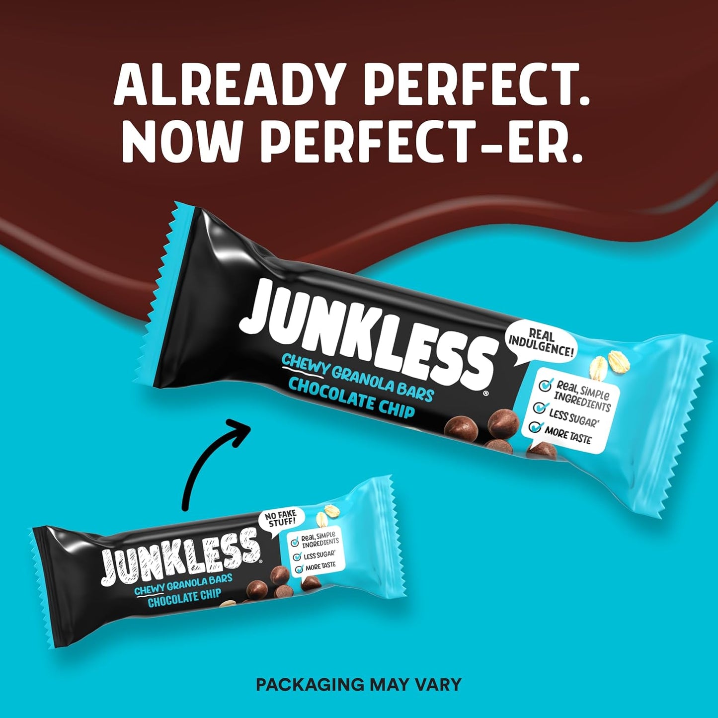 Junkless Classic Chewy Granola Bars Variety Pack Gluten-Free Non-GMO Lower Sugar