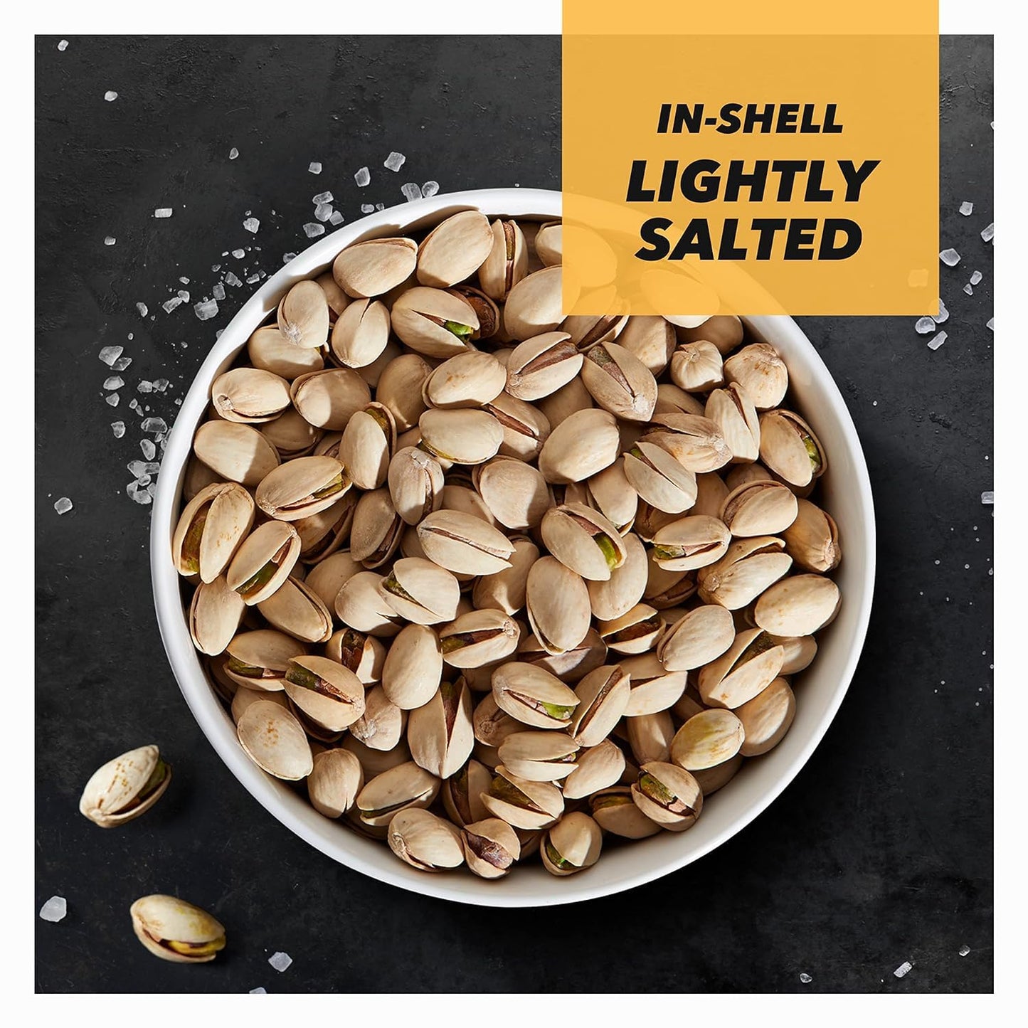 Wonderful Lightly Salted In-Shell Pistachios, Gluten Free, Plant Based Protein, 16 Ounce Resealable Bag
