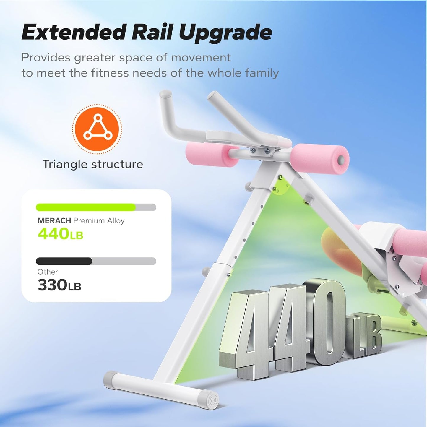 MERACH Adjustable Ab Trainer Machine for Abs Workout at Home Gym