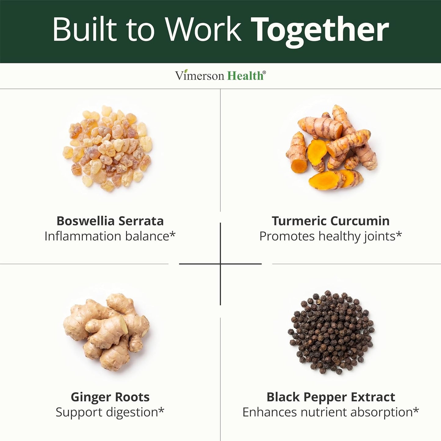 Boswellia Serrata Turmeric Curcumin Supplement for Inflammation and Joint Support