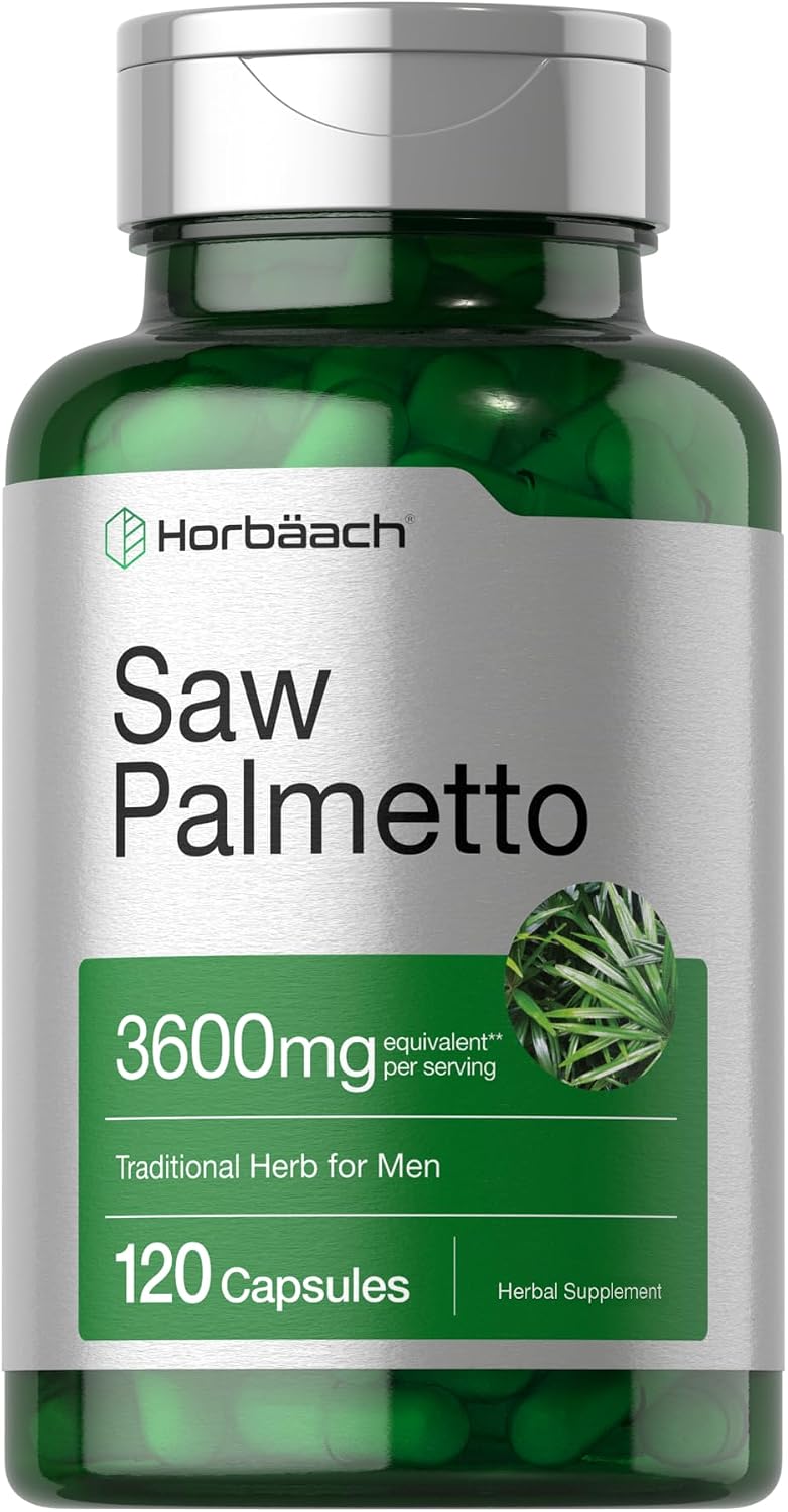 Horbäach Saw Palmetto Extract 120 Capsules Non-GMO Gluten Free