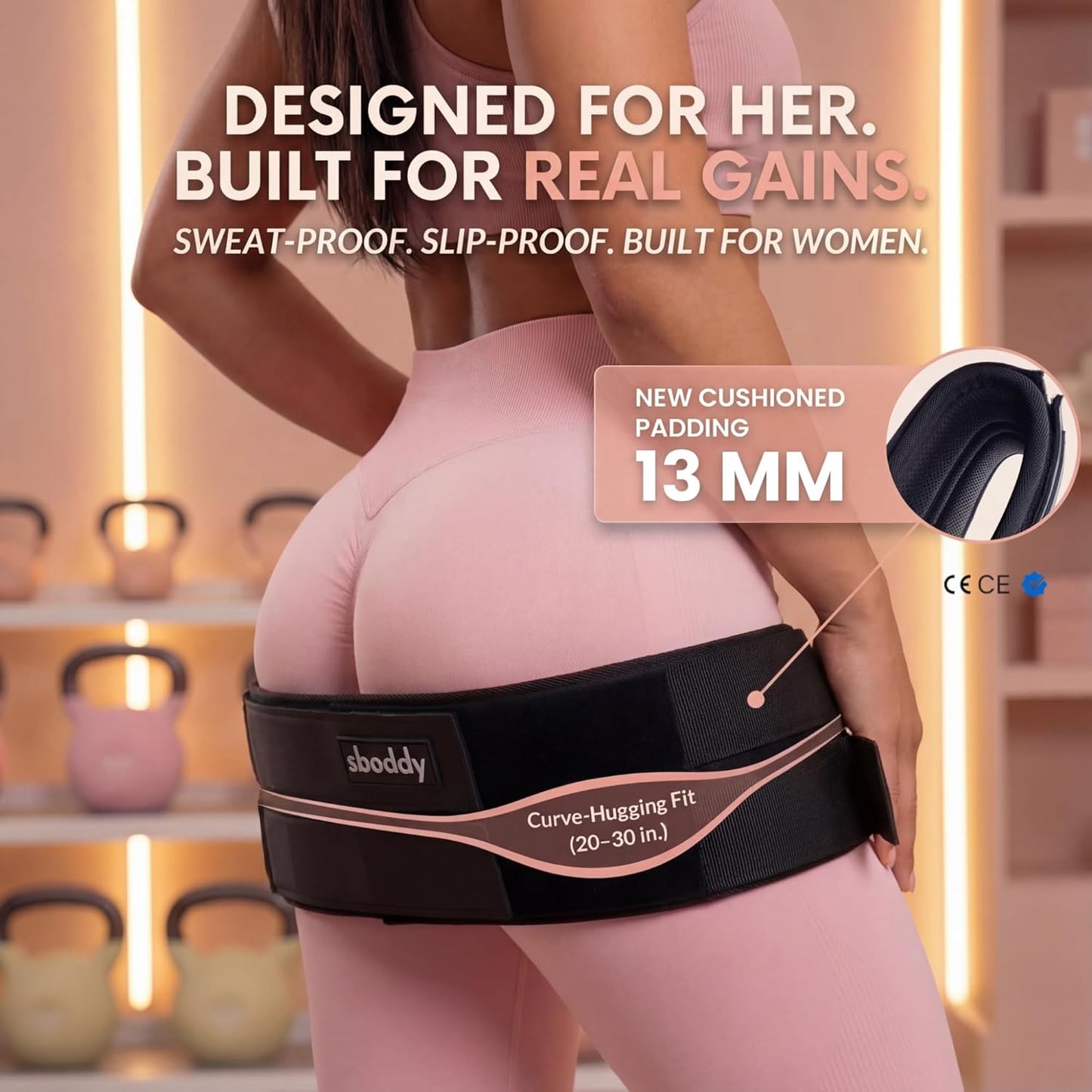 Hip Thrust Belt with Dual-Strap Design for Women