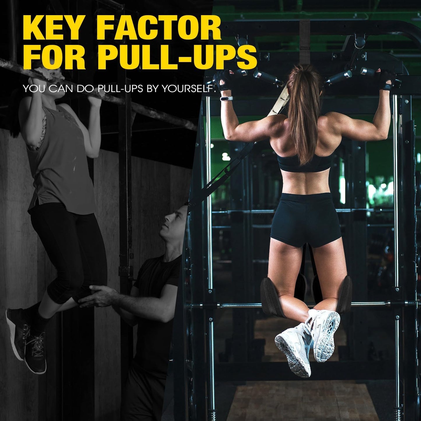 Ayombo Pull Up Assistance Bands - Resistance Bands for Workout, Home Gym Fitness